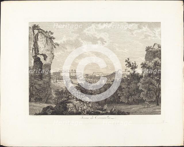 Terme di Caracalla, 1793. Creator: Albert Christoph Dies.