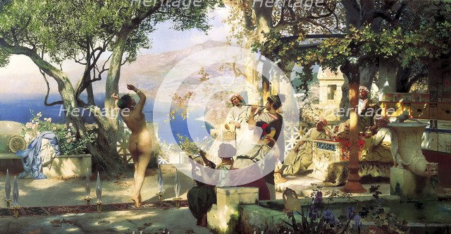 'Sword Dance', 1881.  Artist: Henryk Siemiradzki