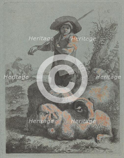 Standing Shepherd, 1760. Creator: Francesco Londonio.