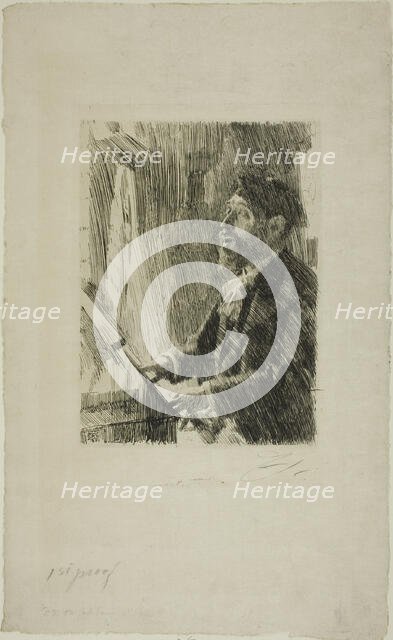 J.B. Faure, 1891. Creator: Anders Leonard Zorn.