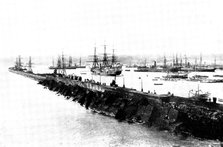 The Spanish-American War: the harbour of Las Palmas, the capital of Grand Canary, 1898. Creator: Charles Nanson.