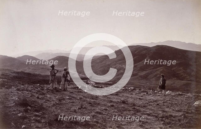 The 44th hill looking towards Jagdulluck, Afghanistan, 1879. Creator: John Burke.