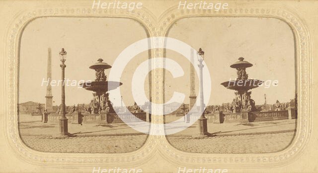 Place de la Concorde, Paris, France, about 1860. Creator: Unknown.