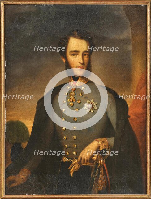 Portrait of Archduke Stephan Franz Viktor of Austria (1817-1867), c.1840. Creator: Unknown artist.