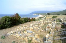 The baths at Mesembria, Greece. Artist: Samuel Magal