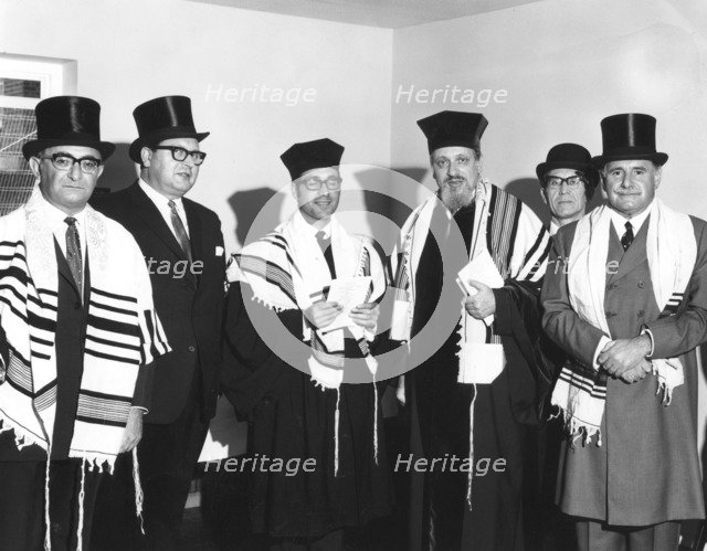 Reconsecration service, Barking and Becontree Synagogue, Essex, 1970. Artist: Unknown