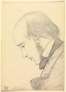 Portrait of William Michael Rossetti, c. 1853. Creator: Christina Georgina Rossetti (British, 1830-1894).