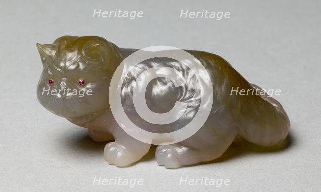 Seated Cat, c 1890. Creator: Unknown.