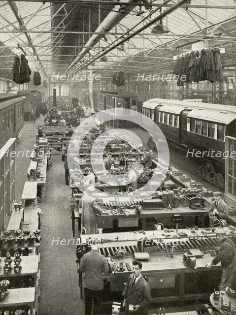 'The Overhaul of Underground Rolling Stock owned by the London Passenger Transport', 1935-36. Creator: Unknown.
