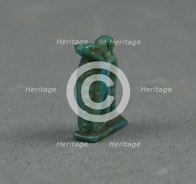 Amulet of a Serpent, Egypt, Third Intermediate Period, Dynasty 21-25 (1070-525 BCE). Creator: Unknown.