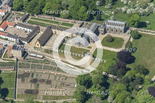 Auckland Castle, the official residence of the Bishop of Durham, County Durham, 2025. Creator: Robyn Andrews.