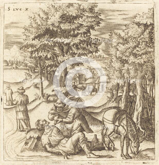 The Good Samaritan, probably c. 1576/1580. Creator: Leonard Gaultier.
