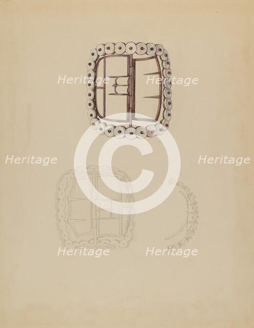 Shoe Buckle, c. 1937. Creator: Sylvia DeZon.