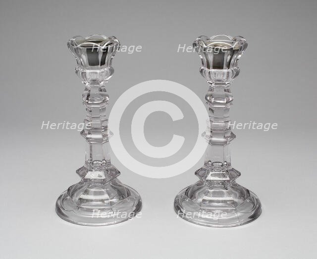 Pair of Candlesticks, 1860/1900. Creator: Unknown.