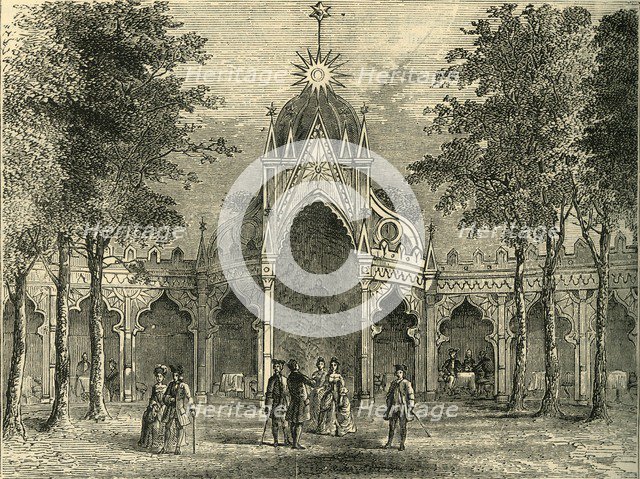 'Chinese Pavilion in Vauxhall Gardens', (c1878). Creator: Unknown.