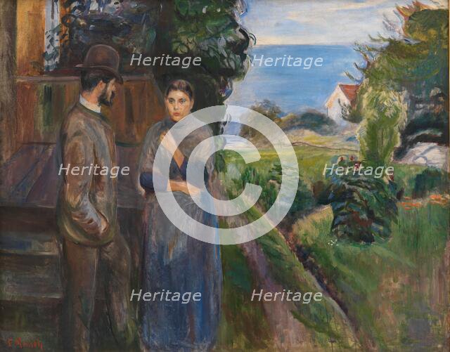 Summer Evening, 1889. Creator: Edvard Munch.