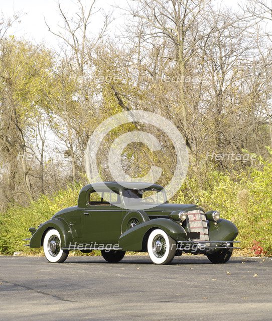 Cadillac V8 355d coupe by Fisher 1934. Artist: Simon Clay.