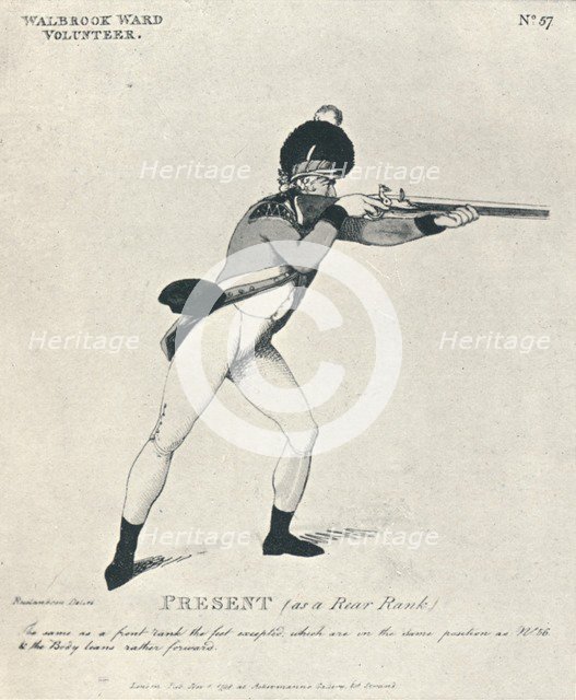 'Present (as a Rear Rank)', 1798 (1909). Artist: Thomas Rowlandson.