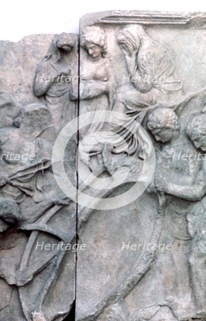 Detail from the Great Frieze of the Pergamon Altar, 180-159 BC. Artist: Unknown