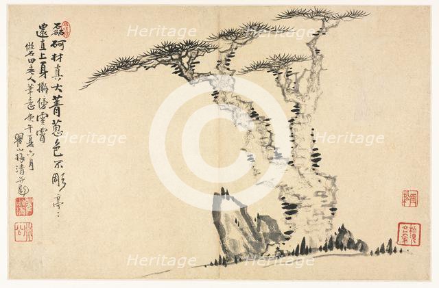 Landscapes in Various Styles after Old Masters, 1690. Creator: Mei Qing (Chinese, 1623-1697).