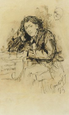 Portrait of the composer Anton Rubinstein (1829-1894), 1893. Creator: Surikov, Vasili Ivanovich (1848-1916).