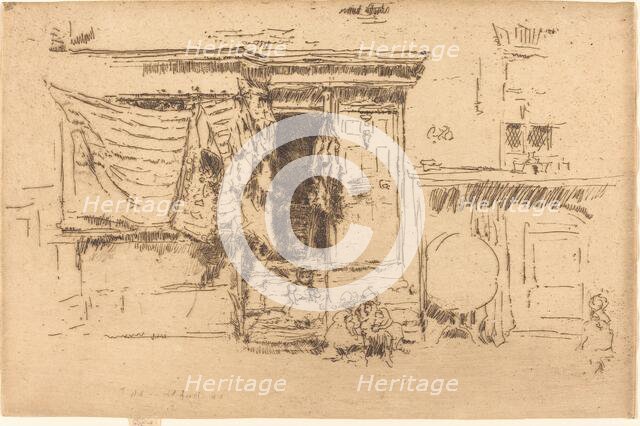 Rag-Shop, Milman's Row, c. 1886/1888. Creator: James Abbott McNeill Whistler.