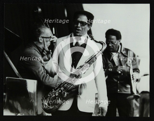 George Duvivier, Illinois Jacquet and Clark Terry at the Newport Jazz Festival, Middlesbrough, 1978. Artist: Denis Williams