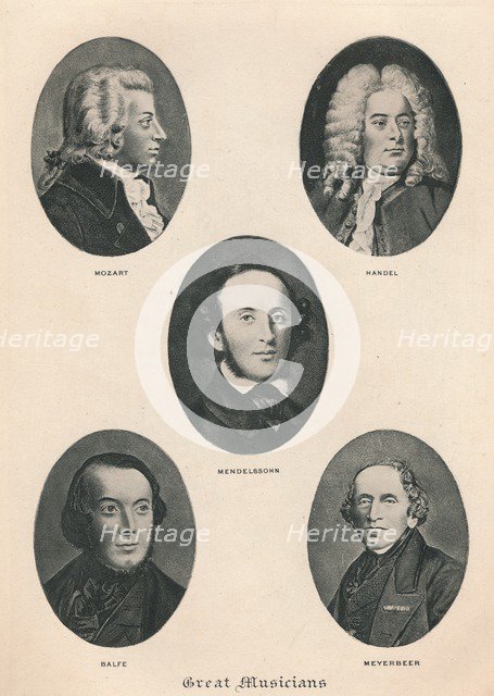 'Great Musicians - Plate IV.', 1895. Artist: Unknown.