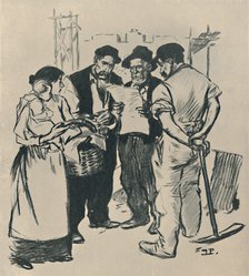 'Retour En Arrière', c1894, (1919). Artist: Theophile Alexandre Steinlen.