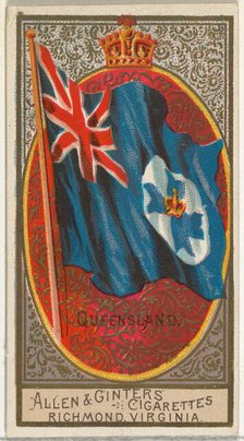 Queensland, from Flags of All Nations, Series 2 (N10) for Allen & Ginter Cigarettes Brands..., 1890. Creator: Allen & Ginter.