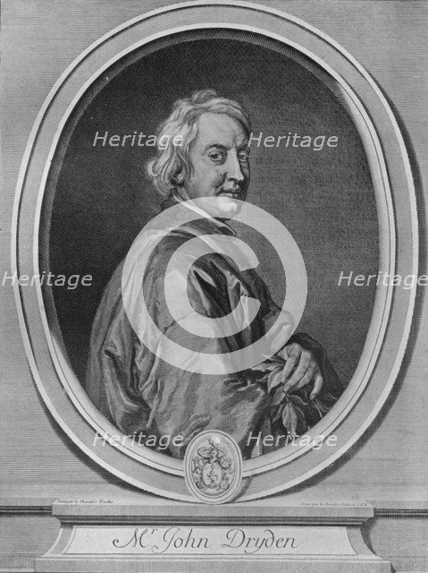 'John Dryden', c1700. Artist: Gerard Edelinck.