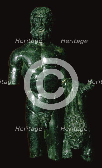 Roman bronze of Hercules. Artist: Unknown