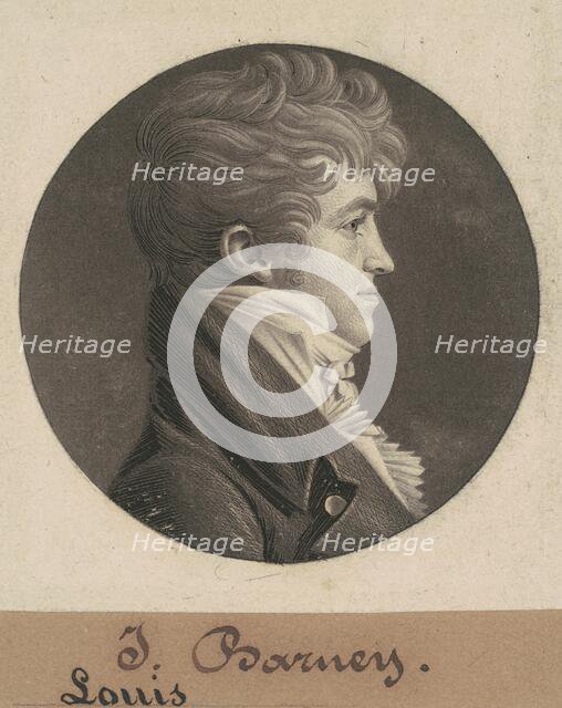 Louis Barney, 1804. Creator: Charles Balthazar Julien Févret de Saint-Mémin.