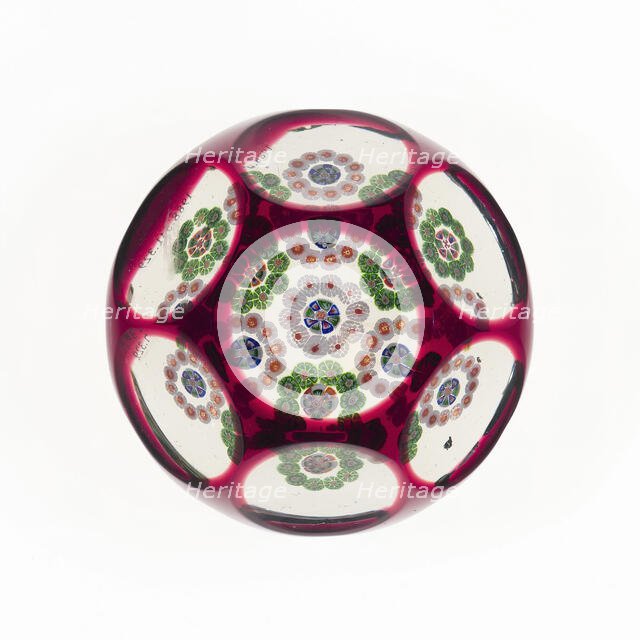Paperweight, France, 19th century. Creator: Baccarat Glasshouse.