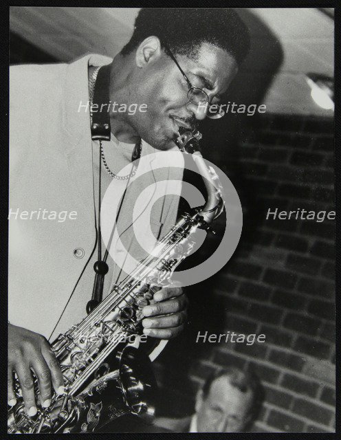 Alto saxophonist Brad Leali playing at The Fairway, Welwyn Garden City, Hertfordshire, 2000. Artist: Denis Williams