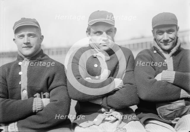 Ray Morgan, Chick Gandil, And Rip Williams, Washington Al, at University of Virginia..., c 1912-1915 Creator: Harris & Ewing.