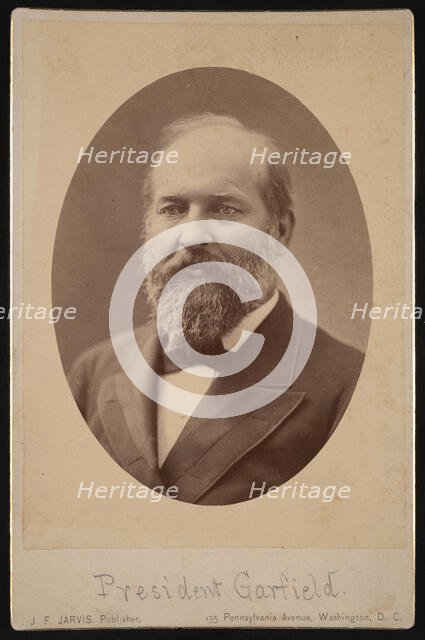 Portrait of James Abram Garfield (1831-1881), March 1881. Creator: J F Jarvis.