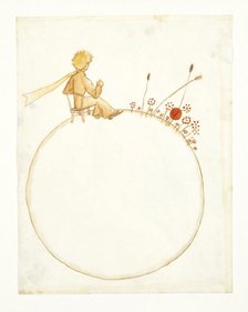 Illustration for novella The Little Prince (Le Petit Prince), 1942.