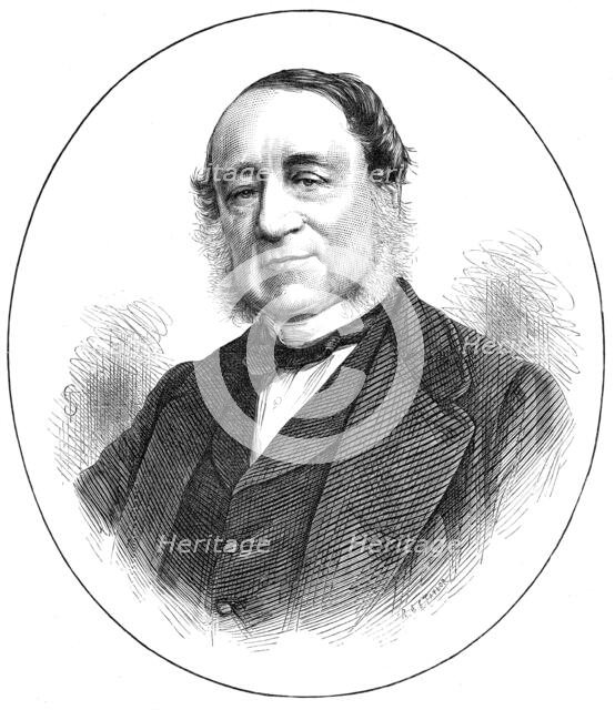 Count Sclopis, President of the Geneva Court of Arbitration, 1872. Creator: Unknown.