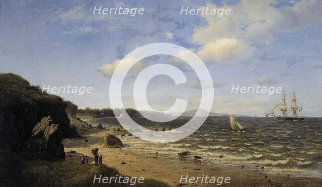 The Port of Douarnenez, 1873. Creator: Oscar Kleineh.