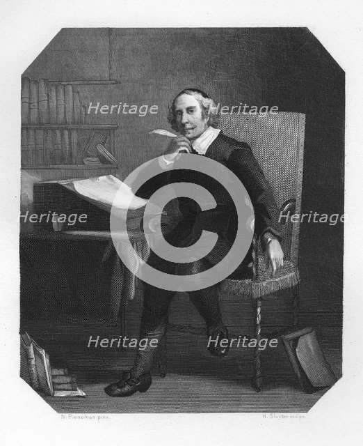 Joost van den Vondel, 17th century Dutch poet and dramatist, c1870.Artist: H Sluyter