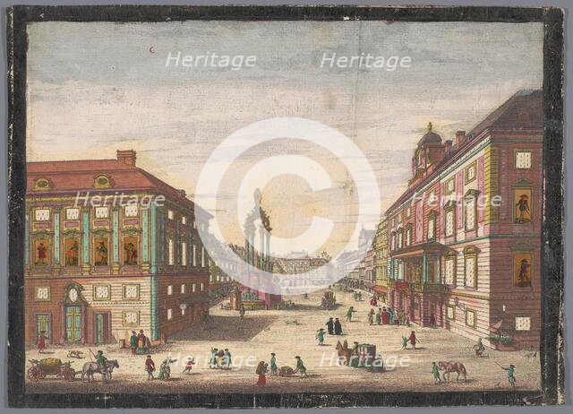 View of the Hoher Markt in Vienna, 1755-1779. Creator: Johann Sigrist.