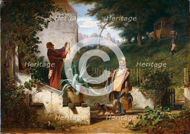 Childhood Friends. Artist: Spitzweg, Carl (1808-1885)