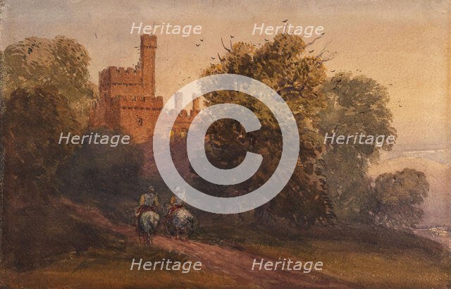 Haddon Hall, c1830s. Creator: David Cox the Elder.