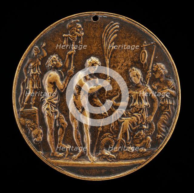 Allegorical Scene - Sacrifice to Diana, second half 15th century. Creator: Master IO.FF..