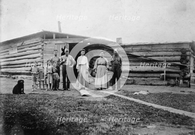 Deitz Family & their home, between c1910 and c1915. Creator: Bain News Service.