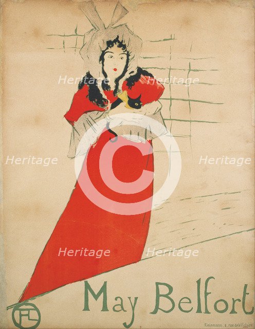 May Belfort (Poster). Artist: Toulouse-Lautrec, Henri, de (1864-1901)