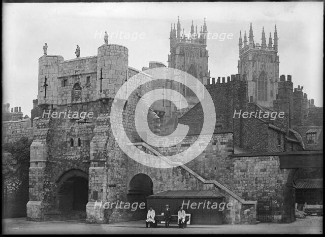Bootham Bar, York, 1900-1940. Creator: Edwin Dockree.