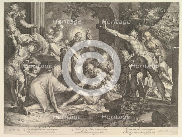 Raising of Lazarus, ca. 1600. Creator: Abraham Bloemaert.