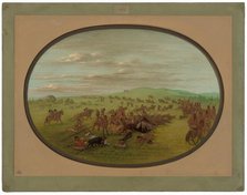 Camanchees Moving, 1861/1869. Creator: George Catlin.